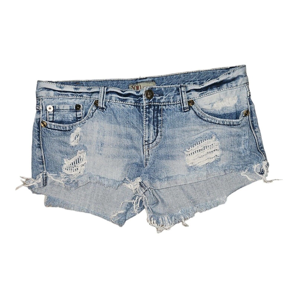 YMI Jean Shorts Juniors Women's Size 9 Low Rise Frayed Him Cut-Off Style